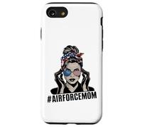 Airforce Mom Apparel American Messy Chignon Cheveux Airforce Mom Coque pour iPhone SE (2020) / 7/8