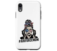Airforce Mom Apparel American Messy Chignon Cheveux Airforce Mom Coque pour iPhone XR