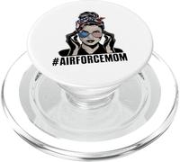 Airforce Mom Apparel American Messy Chignon Cheveux Airforce Mom PopSockets PopGrip pour MagSafe