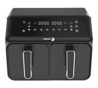 Fagor Friteuse sans huile FG2X4L 8 L 2200 W double bac 4 L 10 programmes double cuisson