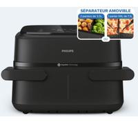 Airfryer PHILIPS NA150/00 friteuse sans huile panier flexible avec séparateur amovible, Série 1000 7.1L