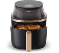 Airfryer PHILIPS NA332/00 Friteuse sans huile avec fenêtre de cuisson Noir/Doré, Série 3000 6.2L