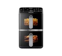 Philips Friteuse sans huile Airfryer NA461/00 Série 4000 Vertical Duo 10 L Double cuve 2750 W Noir