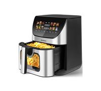 Airfryer XXL 8,5L Ecran Tactile Couleur, 12 Programmes De Cuisson, Fenêtre De Visionnage, Facile À Nettoyer