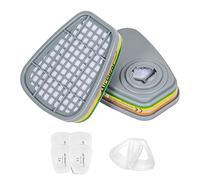 AirGearPro F-500 ABEK1-P2 Filtres pour Masque de Protection Respiratoire Réutilisable G-500/M-500/G-750, Anti poussière, Anti gaz pour travaux chimiques, industriels, peinture, bricolage, ponçage