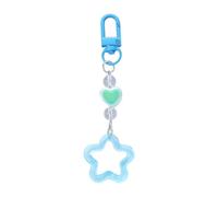 AIRHSKWI DaintyKeyringsStar Porte-clés en acrylique coloré élégant multifonction Accessoires, tissu/plume