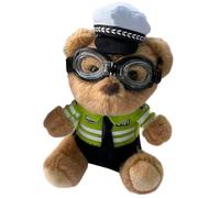 AIRHSKWI Porte-clés élégant sur le thème des policiers et des pompiers - Cadeau élégant pour jeunes adultes, tissu/plume