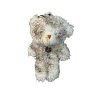 AIRHSKWI Porte-clés ours sale en peluche doux pour sac à main ornement porte-clés tendance pour un usage quotidien, tissu/plume