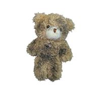 AIRHSKWI Porte-clés ours sale en peluche doux pour sac à main ornement porte-clés tendance pour un usage quotidien, tissu/plume