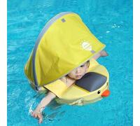 AIRINTIN Mambobaby Flotteur de piscine pour bébé non gonflable avec auvent pour 8 à 36 mois pour bouée de natation pour bébé (flotteur avec auvent)