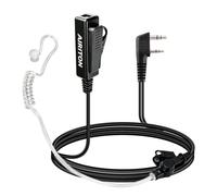 Airiton Oreillette pour talkie-walkie avec micro pour talkie-walkie 2 broches avec micro compatible avec Kenwood, Retevis, Baofeng BF-F8HP PRO, AR-152, AR-5RM, UV-5R MINI, UV-32 Radio bidirectionnelle