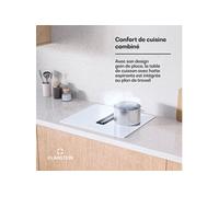 AirJet FlexPro Down Air Plaque de cuisson à induction avec Hotte aspirante 600 m³/h Flexzone Booster