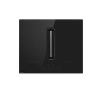 Klarstein AirJet Basic Table à induction avec Hotte intégrée - 10 kW, 600 m³/h, CEE A+, 52 dB, 9 vitesses, Commande tactile, Filtre aluminium, Noir
