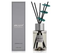 Airkeep Diffuseur à Bâtonnets 200ml, Parfum Maison Jasmine Lily, pour Salon, Chambre et Salle de Bain