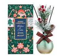 Airkeep Diffuseur de Parfum 150ml, Balsam & Cedar Reed Diffuser Set, Parfum d Ambiance Maison, Décoration de Noël pour Chambre, Salon, Salle de Bain, Bureau