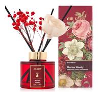 Airkeep Diffuseur de Parfum 150ml, Marine Woody Reed Diffuser Set, Rose Parfum d Ambiance Maison, Decoration pour Chambre, Salon, Salle de Bain, Bureau