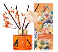 Airkeep Diffuseur de Parfum 150ml, Warm Spring Sunshine Reed Diffuser Set, Rose Parfum d Ambiance Maison, Decoration pour Chambre, Salon, Salle de Bain, Bureau