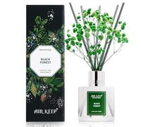 Airkeep Diffuseur de Parfum Black Forest 100ml avec 8 Bâtonnets, Diffuseur Parfum Maison pour Chambre Salon Salle de Bain Bureau