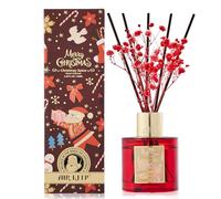 Airkeep Diffuseur de Parfum Christmas Spice, Diffuseur Parfum Maison avec 8 Bâtonnets Diffuseur Parfum, Décoration de Noël pour Chambre, Salon, Salle de Bain, Bureau, 100ml