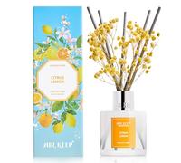 Airkeep Diffuseur de Parfum Citrus Lemon 100ml avec 8 Bâtonnets, Diffuseur Parfum Maison pour Chambre Salon Salle de Bain Bureau