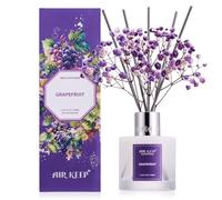Airkeep Diffuseur de Parfum Grapefruit, Diffuseur Parfum Maison avec 8 Bâtonnets Diffuseur Parfum, Decoration pour Chambre, Salon, Salle de Bain, Bureau, 100ml