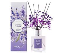 Airkeep Diffuseur de Parfum Lavender Field, Diffuseur Parfum Maison avec 8 Bâtonnets Diffuseur Parfum, Decoration pour Chambre, Salon, Salle de Bain, Bureau, 100ml