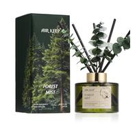 Airkeep Diffuseur de Parfum Maison 200ml avec 8 Bâtonnets - Forest Mist Parfum d'Intérieur et d'Ambiance - Pour Décoration de Salon, Chambre, Salle de Bain, Bureau