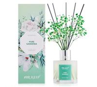 Airkeep Diffuseur de Parfum Pure Gardenia, Diffuseur Parfum Maison avec 8 Bâtonnets Diffuseur Parfum, Decoration pour Chambre, Salon, Salle de Bain, Bureau, 100ml
