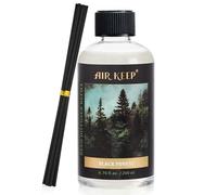 Airkeep Recharge Liquide Parfumé 200ml pour Diffuseur à Bâtonnets - Black Forest - Parfum d’Ambiance Maison pour Salon, Chambre, Salle de Bain