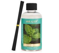 Airkeep Recharge Liquide Parfumé 200ml pour Diffuseur à Bâtonnets - Wild Mint & Eucalyptus - Parfum d’Ambiance Maison pour Salon, Chambre, Salle de Bain