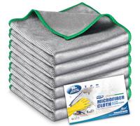 Airlab Chiffon Magique Microfibre, 6X Serviette Sans Trace Absorbant Polissage, Lingette Essuie pour Verre Vitre Lunette Miroir Vaisselle Cuisine Menage Voiture, Torchon Nettoyage Réutilisable Lavable