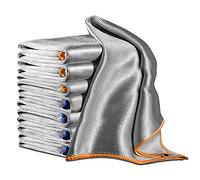 Airlab Chiffon Magique Microfibre, 8X Serviette Sans Trace Absorbant Polissage, Lingette Essuie Verre Vitre Lunette Vaisselle Cuisine Menage Voiture, Torchon Nettoyage Réutilisable Lavable, 40 x 30 CM