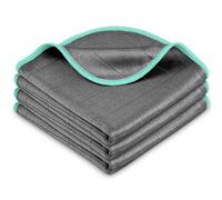 Airlab Chiffon Magique Microfibre Carbone 400GSM, Serviette Sans Trace Absorbant Polissage, Lingette Essuie Verre Vitre Vaisselle Lunette Cuisine Menage Voiture, Torchon Nettoyage Réutilisable Lavable