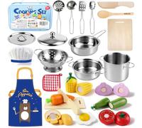 Airlab Fruit Legume et Couteau Jeux Dinette en Bois Enfant 3 Ans Petit Chef | Accessoire Cuisine Bois Enfant 3 4 5 Ans, Dinette en Bois Enfant, Kit Jouet Ustensile Cuisine, Cadeau Fille Garçon 3 4 5 Ans
