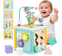 Airlab Jouet Bois Bébé 1 2 3 Ans Jeux Montessori Cube d'Activités 12 Mois