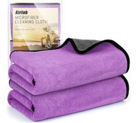 Airlab XXL Chiffon Microfibre Séchage Voiture 90x60CM, 500GSM Serviette Super Absorbant Anti Rayures Polissage Detail Auto Moto Vitre Salle de Bain, Lingette Efficace Professionnel Entretien Nettoyage