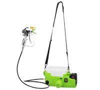 Airless Pistolet de peinture électrique sans fil avec réglage à 6 vitesses, capacité de 2 L pour meubles d'intérieur/extérieur, 2 piles incluses