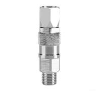 Airless pour tuyau de pulvérisation de peinture Joint pivotant 35,6 cm Connecteur en acier inoxydable 6,35 mm mâle vers femelle pour un mouvement fluide à 360 degrés