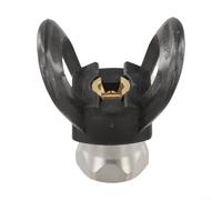 Airless Protection de buse de pulvérisation de peinture pour filetage G7/8 14, construction en métal et plastique, empêche les dommages et maintient l'efficacité du pulvérisateur (noir)