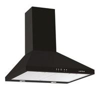 Airlux AHP675BK - Hotte - hotte décorative - largeur : 60 cm - profondeur : 50 cm - evacuation & recyclage - noir mat Noir mat G