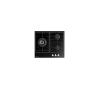 Airlux Table de cuisson au gaz ATV63TBK 3 plaques de cuisson Niche 56×48 cm verre noir