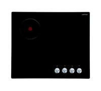 Airlux AV647HBK - Table de cuisson gaz et électrique - 4 plaques de cuisson - Niche - largeur : 55 cm - profondeur : 47 cm - verre noir