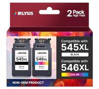 AIRLYSIS PG-545XL CL-546XL Cartouche d'encre Remplacement pour Cartouche Canon 545-546 pour Pixma TS3350 TR4550 TS3450 TS3150 MG2555S TS3151 TS3355 TS3351 TS3452 MG2950 MG2450 TS3451 (Noir, Couleur)