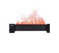 AIRMATE Grande Plinthe Cheminée Electrique 45" et Humidificateur 2 en 1 avec Télécommande, Chauffage Silencieux pour Grandes Pièces avec Flamme Réaliste, Commande Tactile LED 2000W