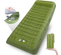 Airminti Matelas Autogonflant 12cm - Tapis de Camping Gonflable Ultraléger et Épais avec Pompe à Pied et Oreiller, Matelas de Trekking Étanche et Confortable pour Randonnée, Bivouac et Plage