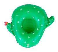 Porte Boisson Gonfable pour Piscine ou Plage, Flotteur, Accessoire d'Eau - Cactus 28x23cm