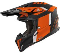 Airoh Aviator 3 Glory, casque croisé XL Mat Noir/Gris Clair/Orange Mat Noir/Gris Clair/Orange