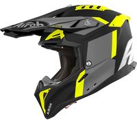 Airoh Aviator 3 Glory, casque croisé XL Mat Noir/Gris/Jaune Néon Mat Noir/Gris/Jaune Néon