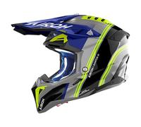 Airoh Aviator 3 Hima, casque de motocross L Gris/Noir/Bleu/Jaune Néon Gris/Noir/Bleu/Jaune Néon