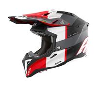 AIROH Aviator 3 Monarch - Gris/Rouge Mat - Taille L